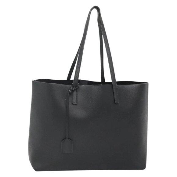 SAINT LAURENT Tote Bag Leather Black Auth 139838 - Picture 2 of 16